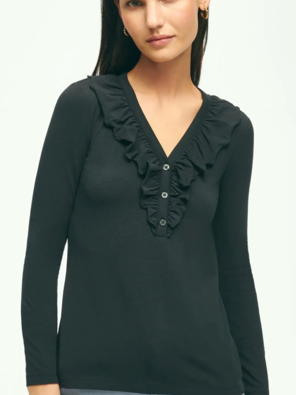 Long Sleeve Ruffled Top